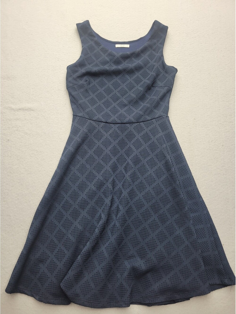 Le Lis Women's Dress Small Blue Trapeze MIni Sleeveless Lace USA Casual Party
